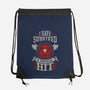 I Survived A Critical Hit-none drawstring bag-ShirtGoblin