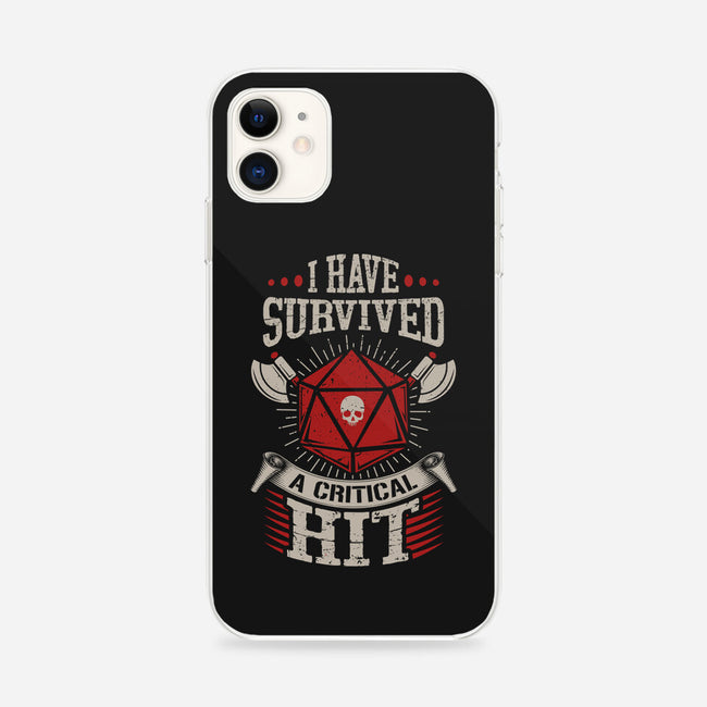 I Survived A Critical Hit-iphone snap phone case-ShirtGoblin