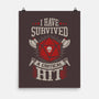 I Survived A Critical Hit-none matte poster-ShirtGoblin