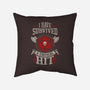 I Survived A Critical Hit-none removable cover w insert throw pillow-ShirtGoblin