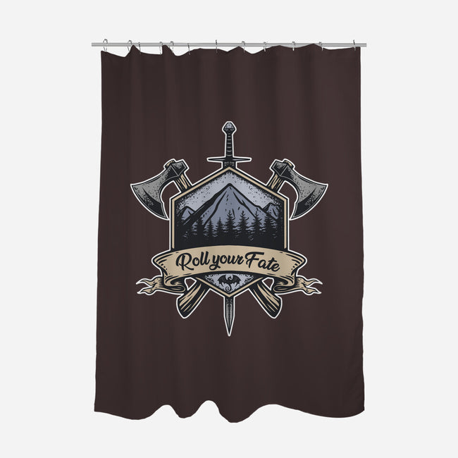Roll Your Fate-none polyester shower curtain-ShirtGoblin