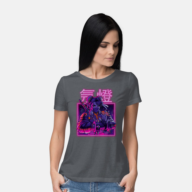 Neon Spring-womens basic tee-Bruno Mota