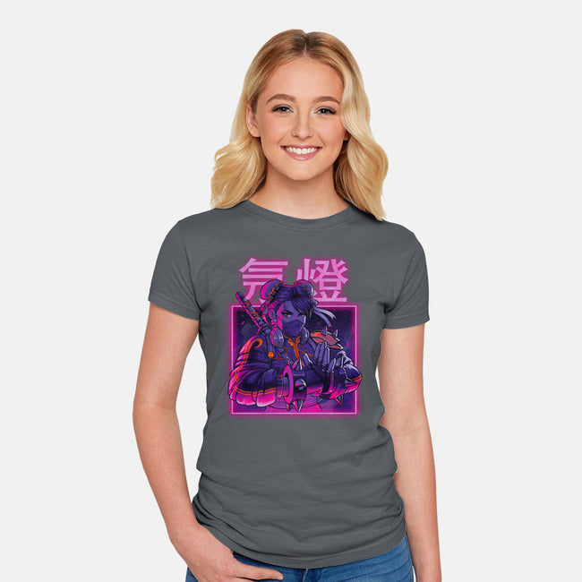 Neon Spring-womens fitted tee-Bruno Mota