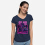 Neon Spring-womens v-neck tee-Bruno Mota