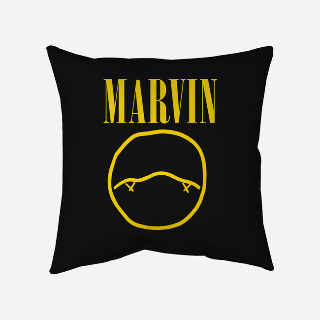 Marvin-A-none removable cover w insert throw pillow-zachterrelldraws