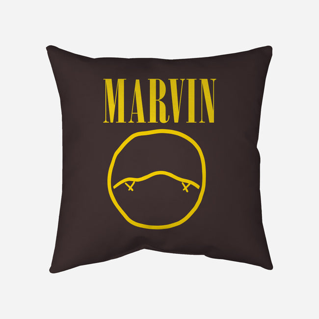 Marvin-A-none removable cover w insert throw pillow-zachterrelldraws