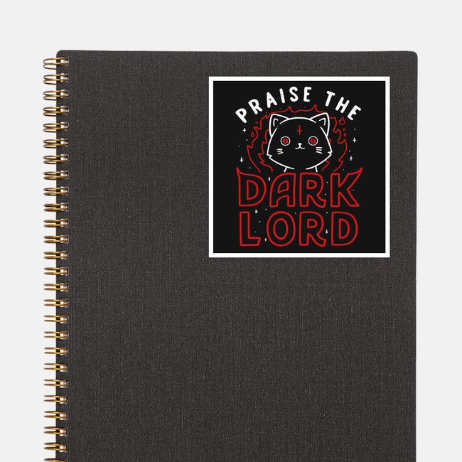 Praise The Dark Lord-none glossy sticker-tobefonseca