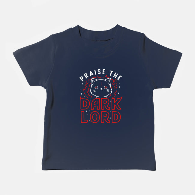 Praise The Dark Lord-baby basic tee-tobefonseca