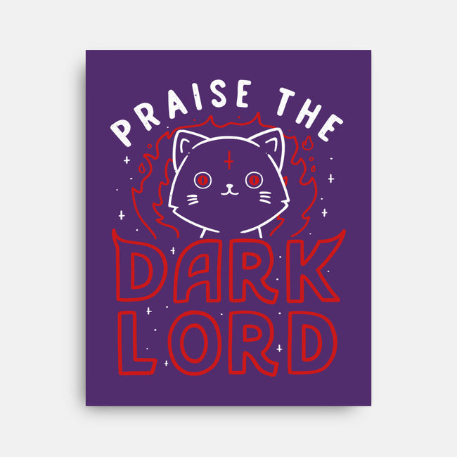 Praise The Dark Lord-none stretched canvas-tobefonseca