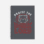 Praise The Dark Lord-none dot grid notebook-tobefonseca