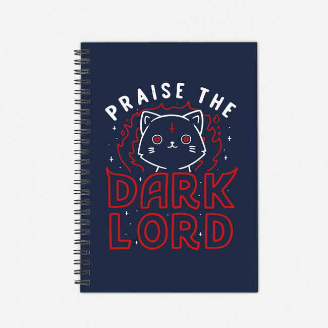 Praise The Dark Lord-none dot grid notebook-tobefonseca