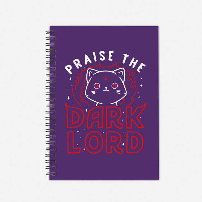 Praise The Dark Lord-none dot grid notebook-tobefonseca