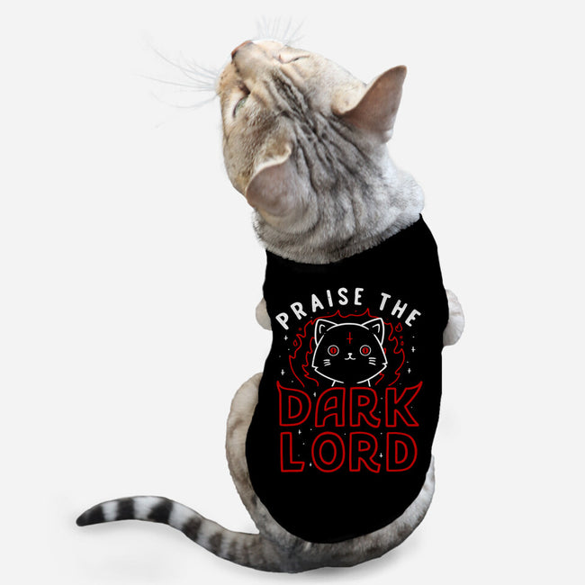 Praise The Dark Lord-cat basic pet tank-tobefonseca