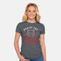 Praise The Dark Lord-womens fitted tee-tobefonseca