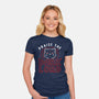 Praise The Dark Lord-womens fitted tee-tobefonseca