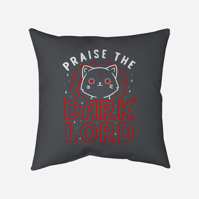 Praise The Dark Lord-none removable cover w insert throw pillow-tobefonseca