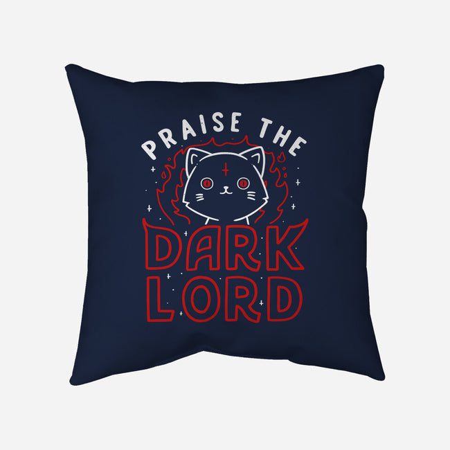 Praise The Dark Lord-none removable cover w insert throw pillow-tobefonseca