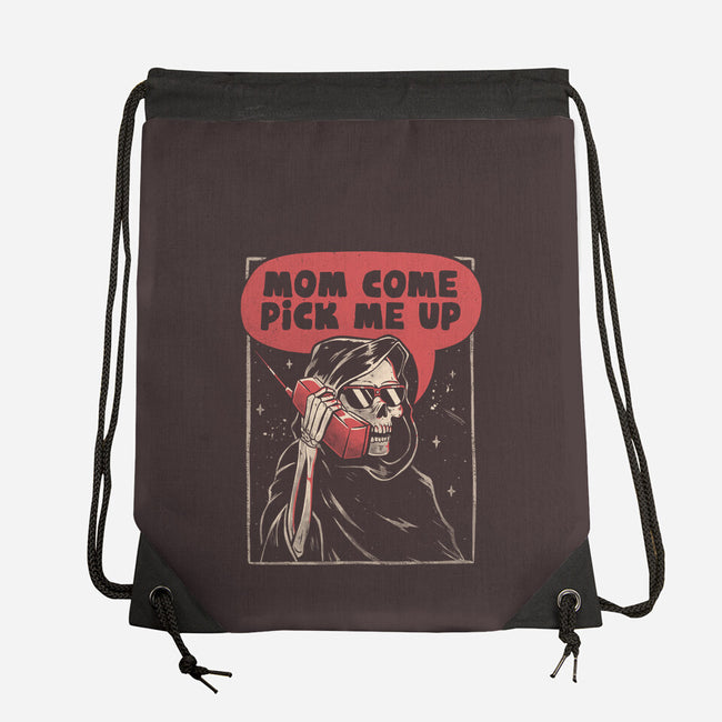 Mom Come Pick Me Up-none drawstring bag-eduely