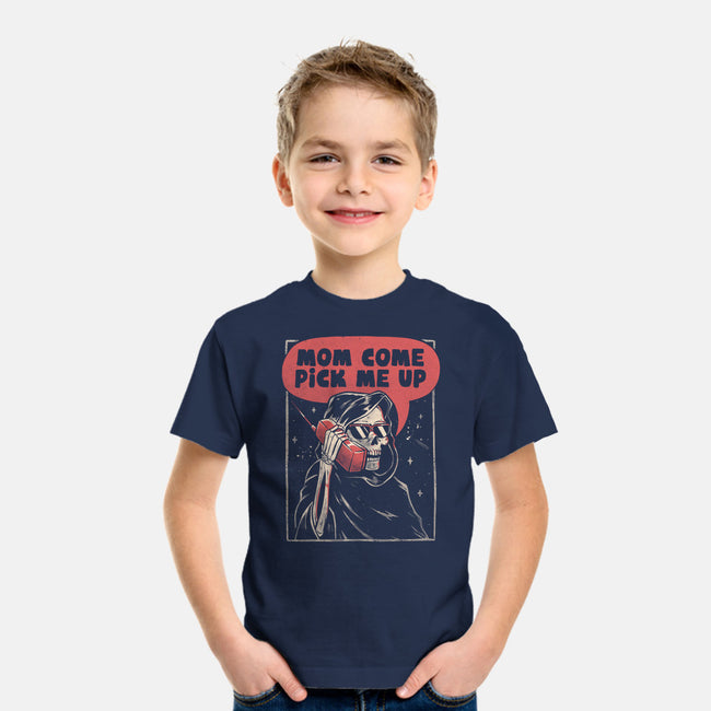 Mom Come Pick Me Up-youth basic tee-eduely