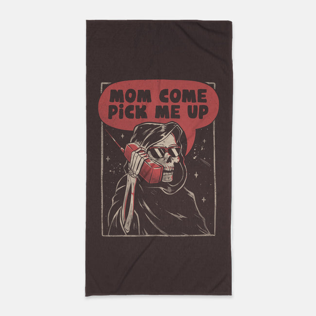 Mom Come Pick Me Up-none beach towel-eduely