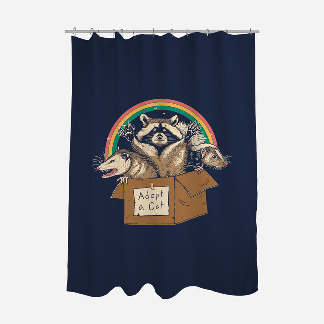 Adopt Forbidden Cats-none polyester shower curtain-vp021