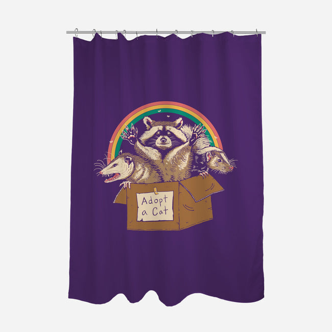 Adopt Forbidden Cats-none polyester shower curtain-vp021
