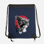 King Gojira-none drawstring bag-DrMonekers