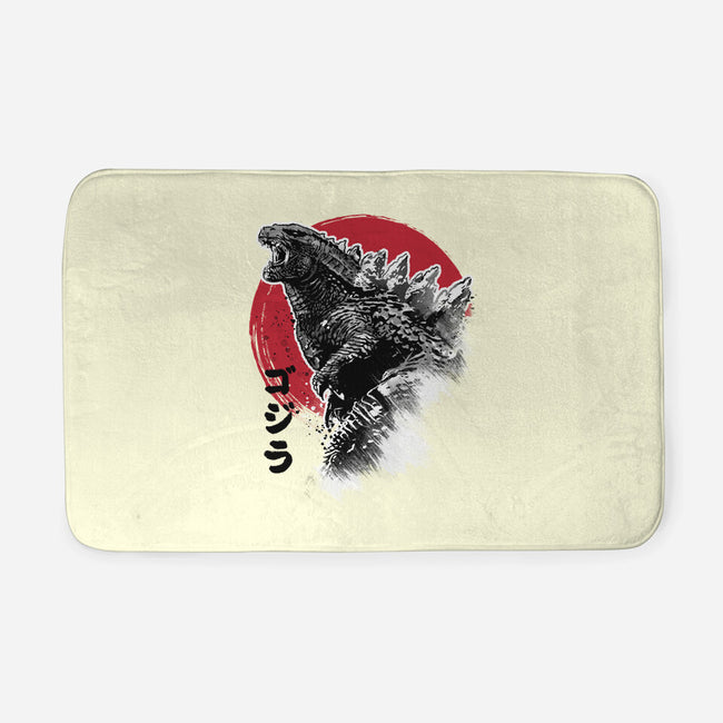 King Gojira-none memory foam bath mat-DrMonekers