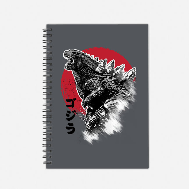 King Gojira-none dot grid notebook-DrMonekers