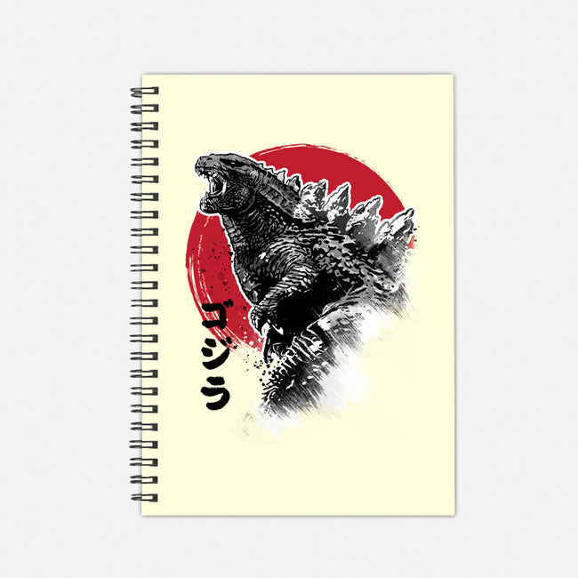 King Gojira-none dot grid notebook-DrMonekers