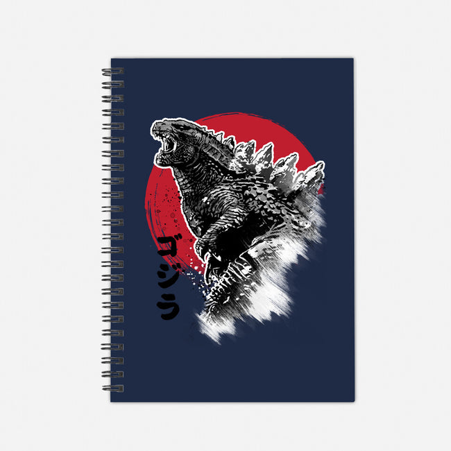 King Gojira-none dot grid notebook-DrMonekers