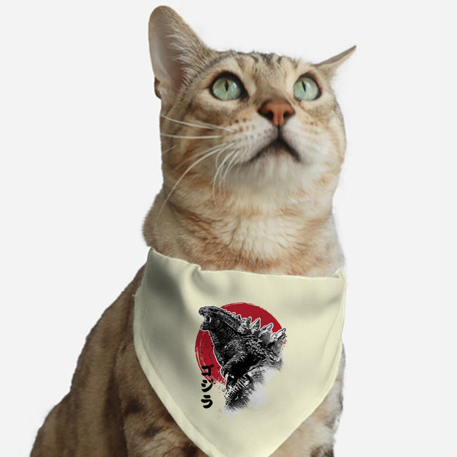 King Gojira-cat adjustable pet collar-DrMonekers