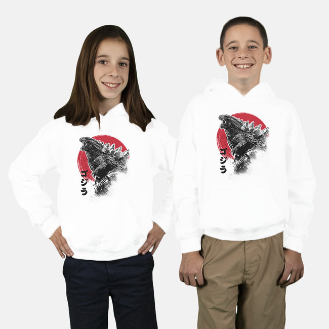 King Gojira-youth pullover sweatshirt-DrMonekers