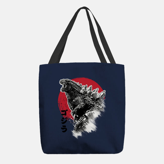 King Gojira-none basic tote-DrMonekers
