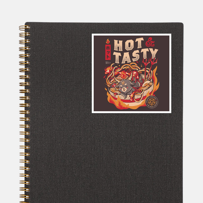 Hot And Tasty-none glossy sticker-eduely