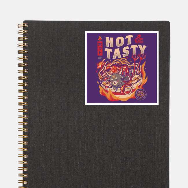Hot And Tasty-none glossy sticker-eduely