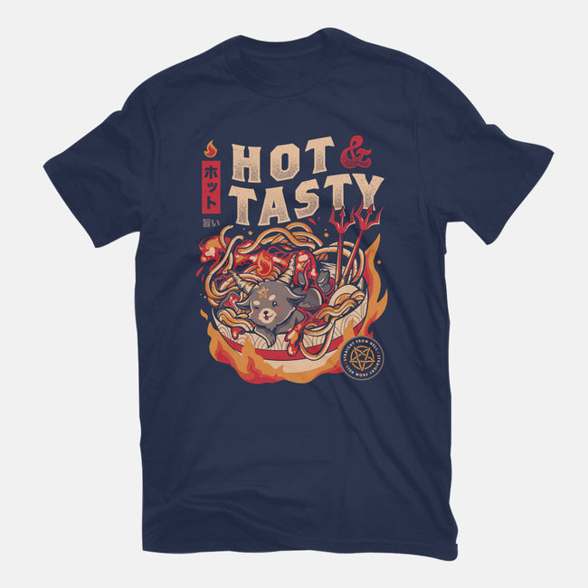 Hot And Tasty-womens fitted tee-eduely