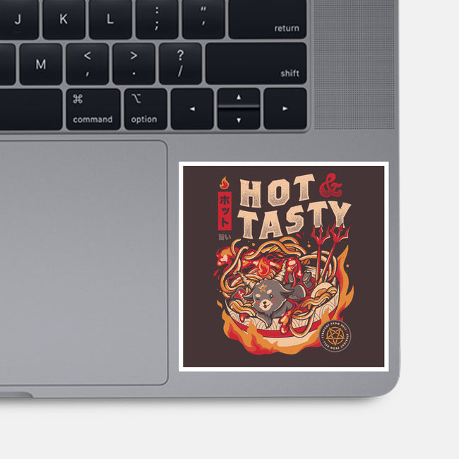 Hot And Tasty-none glossy sticker-eduely