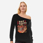 Hot And Tasty-womens off shoulder sweatshirt-eduely