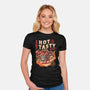 Hot And Tasty-womens fitted tee-eduely