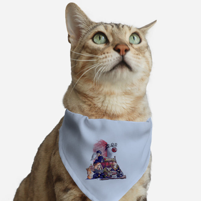 Way To School-cat adjustable pet collar-fanfabio