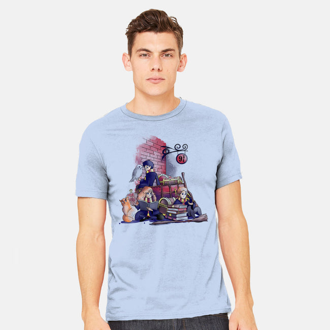 Way To School-mens heavyweight tee-fanfabio
