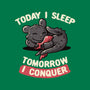 Today I Sleep-none non-removable cover w insert throw pillow-koalastudio