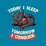 Today I Sleep-none polyester shower curtain-koalastudio