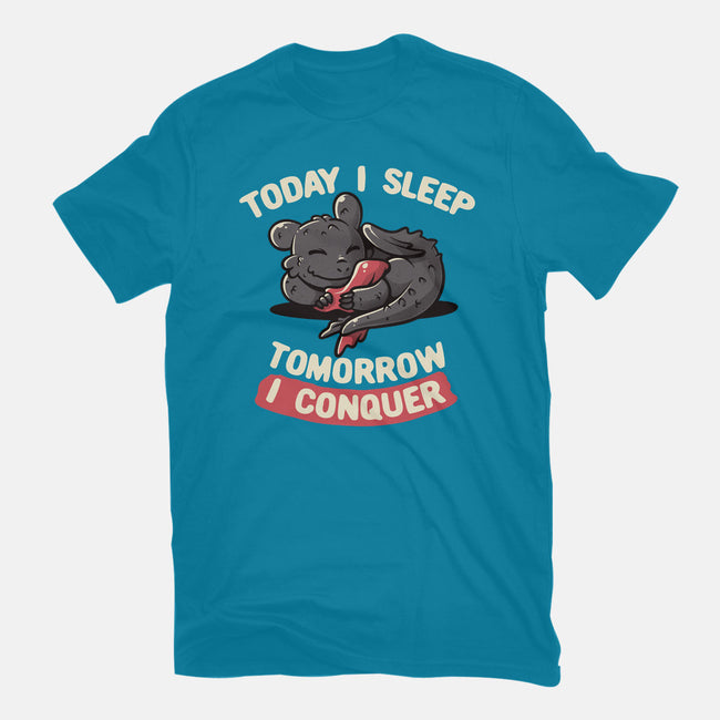 Today I Sleep-womens basic tee-koalastudio
