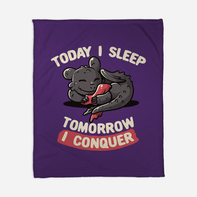 Today I Sleep-none fleece blanket-koalastudio