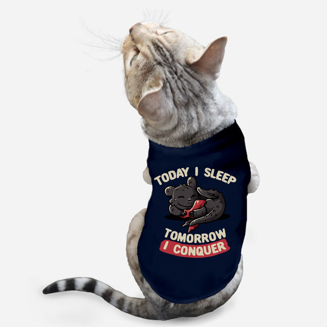 Today I Sleep-cat basic pet tank-koalastudio