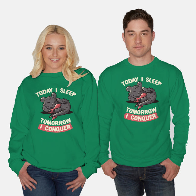 Today I Sleep-unisex crew neck sweatshirt-koalastudio