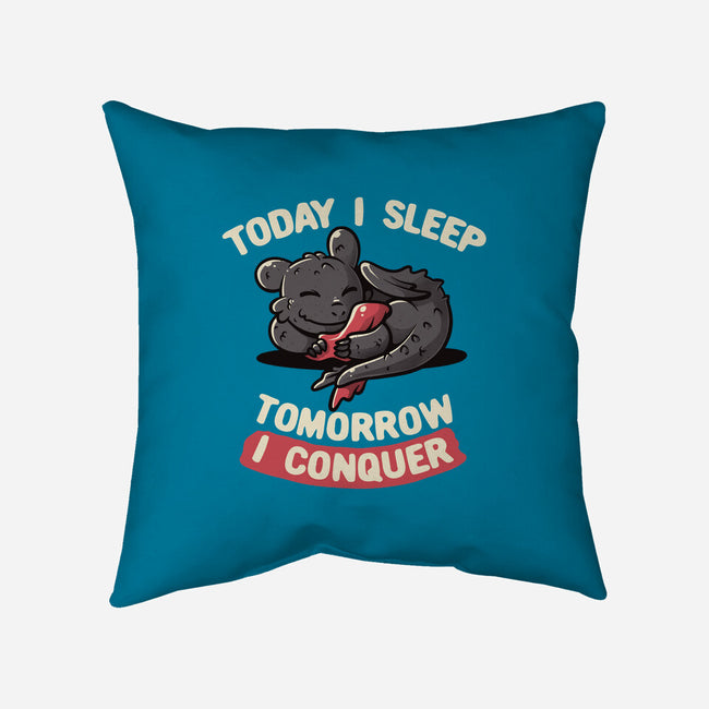 Today I Sleep-none removable cover w insert throw pillow-koalastudio