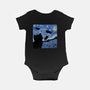 The Starry Cat Night-baby basic onesie-tobefonseca